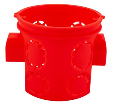 

Коробка установочная RUVinil 10190 c/у 60х62мм IP30 блочная углублен. красный, 10190