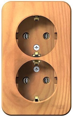 Изображение товара Внешний разъем Blanca от Systeme Electric 2 разъема IP20 модель BLNRA010205