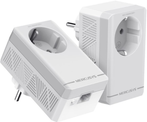 Изображение товара Комплект адаптеров для интернета Mercusys MP300P KIT для стабильного Wi-Fi