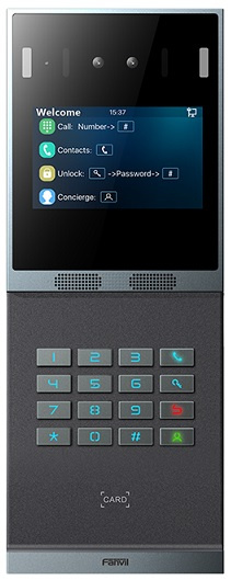 Изображение товара Видеодомофон Fanvil i66 с распознаванием лиц и видеосвязью 4 дюйма