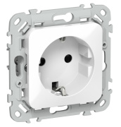 фото Розетка с заземлением  IEK FI-R14-16-1-K01