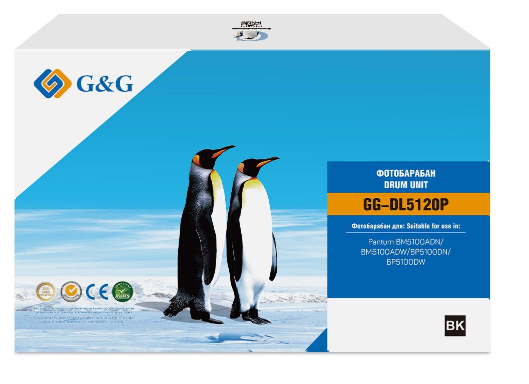 

Блок фотобарабана G&G DL-5120 черный ч/б:30000стр. для BM5100ADN/BM5100ADW/BP5100DN/BP5100DW Pantum, DL-5120