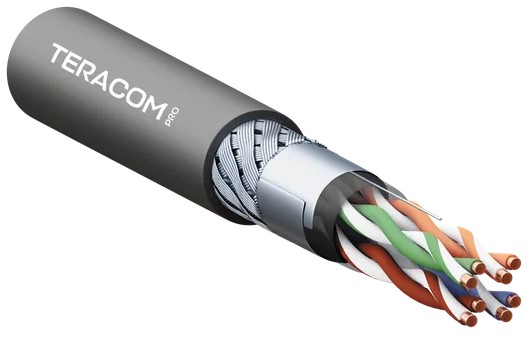 

Кабель витая пара EKF TRP-5ESFU-04PU-BK-OIE3 TERACOM PRO Cat.5E SF/UTP для промышленного Ethernet проводник 4 пары 19x0,1мм 26AWG оболочка полиуретан, TRP-5ESFU-04PU-BK-OIE3