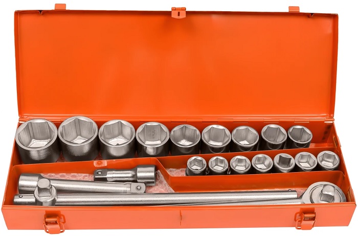 

Набор Gigant GAS20 6-ти гранных головок с трещеткой 3/4" 20 предметов, GAS20