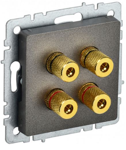 

Розетка аудио IEK BR-S40-K45 BRITE РА10-БрТБ Бронза, BR-S40-K45