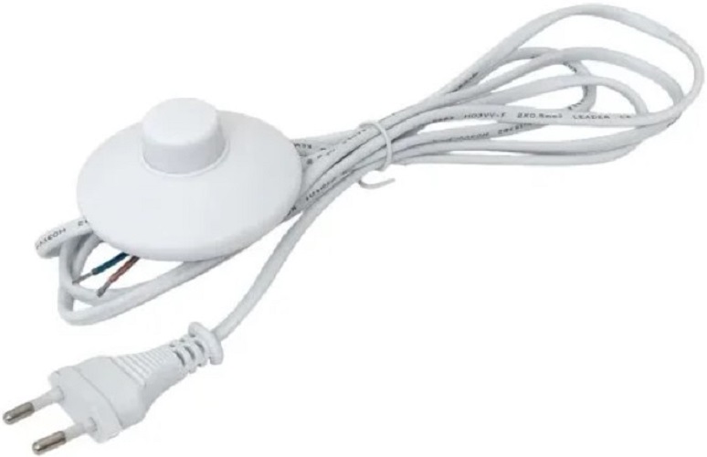 

Шнур EKF ASL-610 для бра с ножным выключателем 2 м 2*0.5 мм2, ASL-610