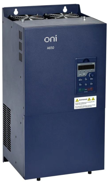 Изображение товара Преобразователь частоты ONI A650-33E110M 110 кВт для промышленной автоматизации