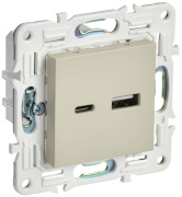 фото Розетка USB IEK SK-U22-D31-K10