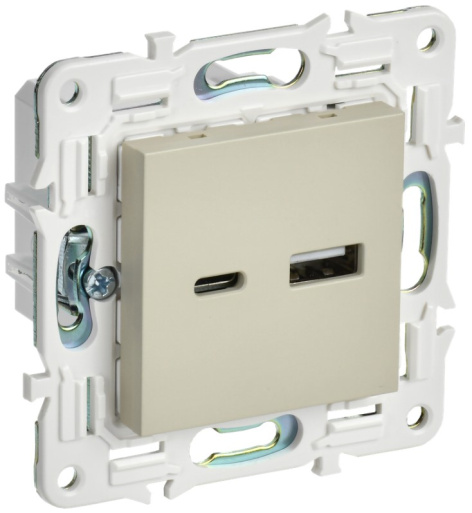 Изображение товара Розетка USB IEK SK-U22-D31-K10 для зарядки устройств