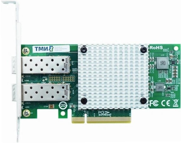 Изображение товара Сетевой адаптер ТМИ NA-7102A-2SFP+ 10 Гбит/с PCI-E для серверов и рабочих станций