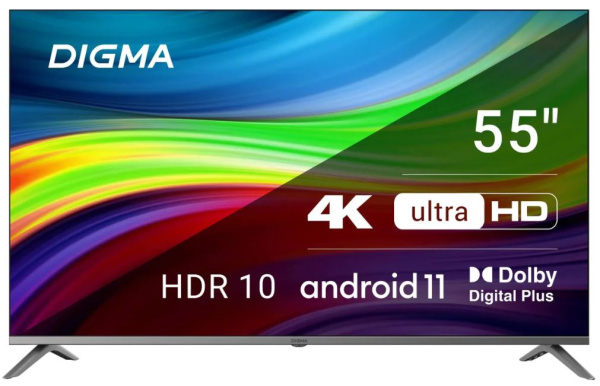 Изображение товара Телевизор Digma DM-LED55UBB41 55 LED 4K Ultra HD Smart TV