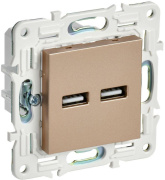 фото Розетка USB IEK SK-U21-D31-K98