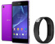 фото Мобильный телефон  Sony Xperia Z2 Purple (фиолетовый) + Браслет Sony SWR10 Black (черный)