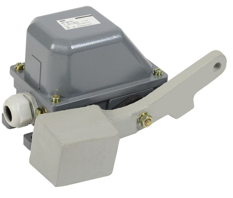 

Выключатель концевой IEK KV-1-703-1 КУ-703 У1, рычаг с грузом, 10А, IP44, 2 эл. цепи, б/п, KV-1-703-1