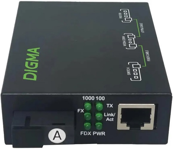 

Медиаконвертер Digma DMC-1G35-20A, DMC-1G35-20A