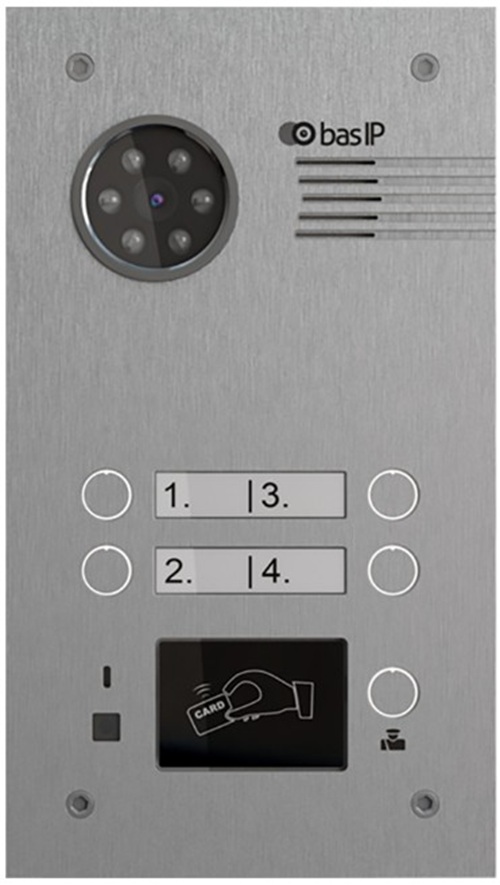 Вызывная панель BAS-IP BA-04BD Silver многоабонентская