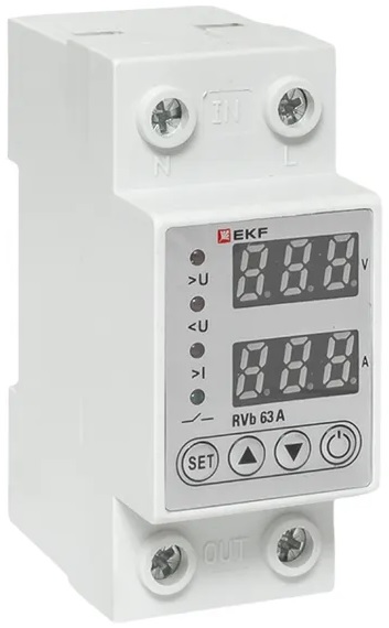 

Реле напряжения EKF rvb-m63a с дисплеем, rvb-m63a