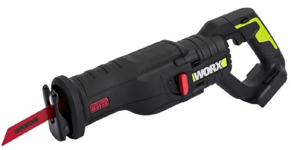 

Пила сабельная WORX Professional WU501.9 аккумуляторная, бесщеточная, 20В, 29мм, без АКБ и ЗУ, WU501.9