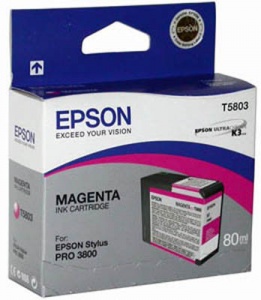 

Картридж Epson C13T580A00 для принтера Stylus Pro 3880 (80 ml) vivid-пурпурный, C13T580A00