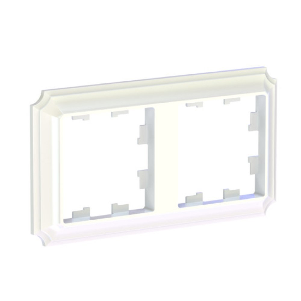 

Рамка двойная Systeme Electric ATN100402 AtlasDesign ANTIQUE универсальная, Жемчуг, ATN100402