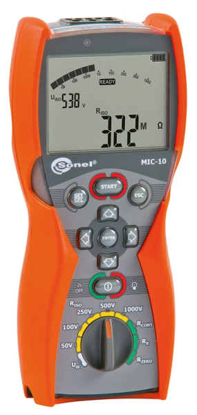 Изображение товара Измеритель электроизоляции Sonel MIC-10 для электросетей и оборудования