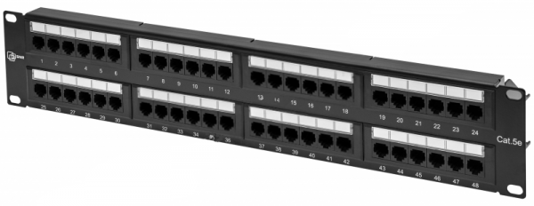 

Коммутационная панель SNR SNR-UD-2U48-5E-H 19" неэкранированная, 2U, 48 портов, cat.5e, горизонтальная заделка, SNR-UD-2U48-5E-H