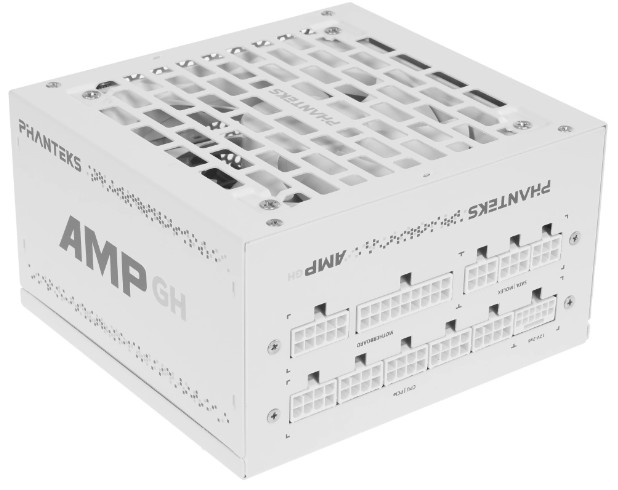

Блок питания ATX PHANTEKS PH-P850GH_WT01 AMP GH 850W, ATX 3.1, APFC, 80 Plus Gold, PCIe 5.1, 120mm Fan, Fully Modular, White, PH-P850GH_WT01