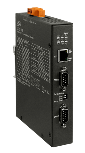 

Преобразователь ICP DAS ECAN-240 CR Modbus TCP to 2-port CAN Bus Gateway, ECAN-240 CR