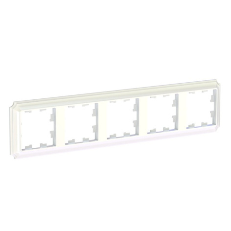 Изображение товара Рамка пятерная Systeme Electric ATN100405 жемчужного цвета