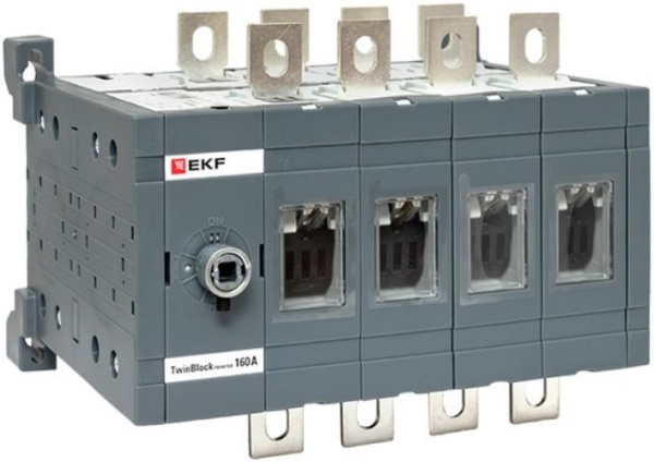 Изображение товара Реверсивный рубильник EKF twinblock 4 полюса 160 А