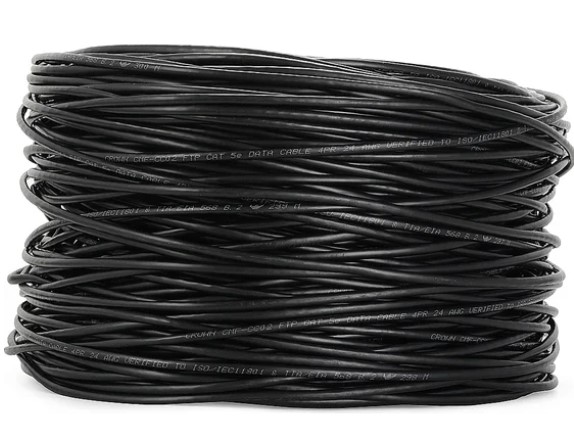 

Кабель витая пара Crown CMF-CC02 CM000000248 FTP cat.5e, 4 пары, 305 метров, CCA, экранирование, трос, черный, CMF-CC02