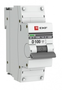 

Автоматический выключатель EKF mcb47100m-1-100D-pro Авт. выкл. 1P 100А (D) 10kA ВА 47-100M без тепл. расцепит. PROxima, mcb47100m-1-100D-pro