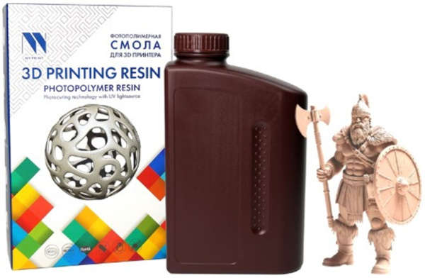 Изображение товара Фотополимерная смола NVP NV-3D-STD-RESIN-BEIGE 1 кг для 3D печати