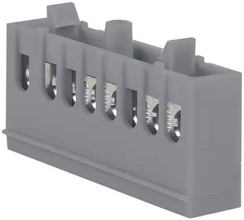 

Шина EKF sn0-63-8-is "фаза" L (6x9мм) 8 отв. латунь серый изолир. корп. на DIN-рейку, sn0-63-8-is