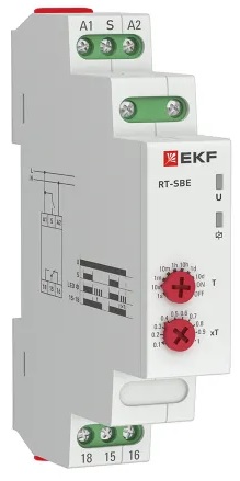 

Реле времени EKF rt-sbe-12-240 (задержка выключ. после пропад. сигн.) RT-SBE 12-240В, rt-sbe-12-240