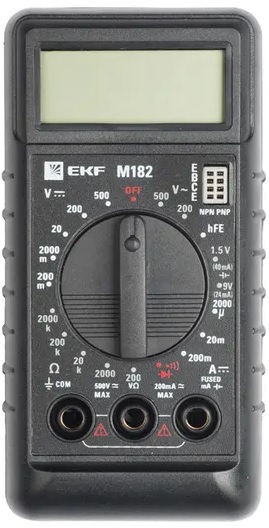 

Мультиметр цифровой EKF In-180701-bm182 M182 Master, In-180701-bm182