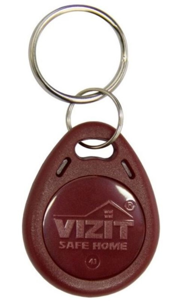 Изображение товара RFID Брелок VIZIT VIZIT-RF3.1 (Красный) для системы доступа