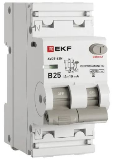 фото Автомат дифференциальный EKF D63N26M25B10 в Челябинске