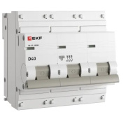 фото Автоматический выключатель EKF mcb47100m-3-40D-pro