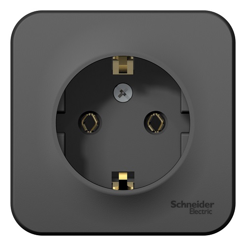 

Розетка Schneider Electric BLNRA010116 с/з без шторок 16А, 250В, изолир. пластина Антрацит наруж, BLNRA010116