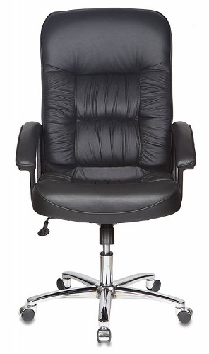 

Кресло Бюрократ T-9908AXSN-AB черное, кожа, крестовина хром, T-9908AXSN-AB