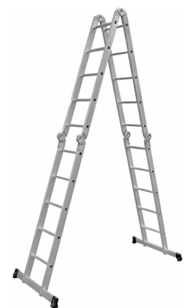 Изображение товара Лестница Олимп 2340405A трансформирующаяся из алюминиевого сплава для высокого подъема