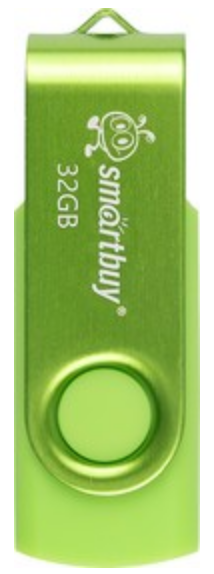 

Накопитель USB 2.0 32GB SmartBuy SB032GB2TWAG Twist зелёный, SB032GB2TWAG