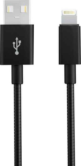 

Кабель интерфейсный Akai CE-605B 8-pin Apple Lightning 1м оплетка металл черный, CE-605B