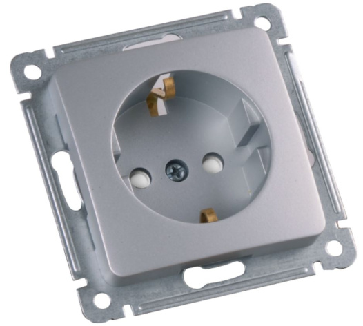 Изображение товара Розетка с заземлением HEGEL РС16-412-06 для надежного электроснабжения