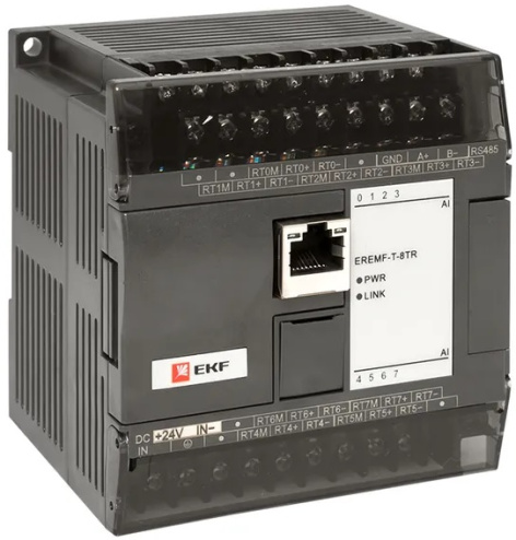 Изображение товара Модуль ввода/вывода EKF EREMF-T-8TR для автоматизации с 8 входами