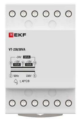 фото Трансформатор звонковый понижающий EKF bt-230/30va в Уфе