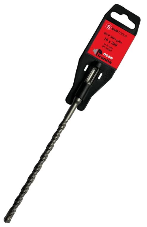 

Бур по бетону ООО САМ SAMC-008410260 SDS-plus 10х260 PIRANHA QUADRO, SAMC-008410260
