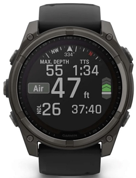 Изображение товара Часы Garmin Fenix 8 Solar Sapphire умные часы с солнечной зарядкой, титановый корпус, круглые, водо