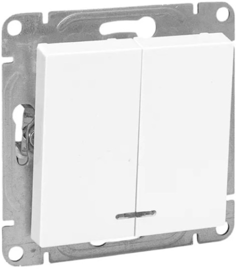 Изображение товара EKF UP1-SWW-24: двухклавишный выключатель с подсветкой